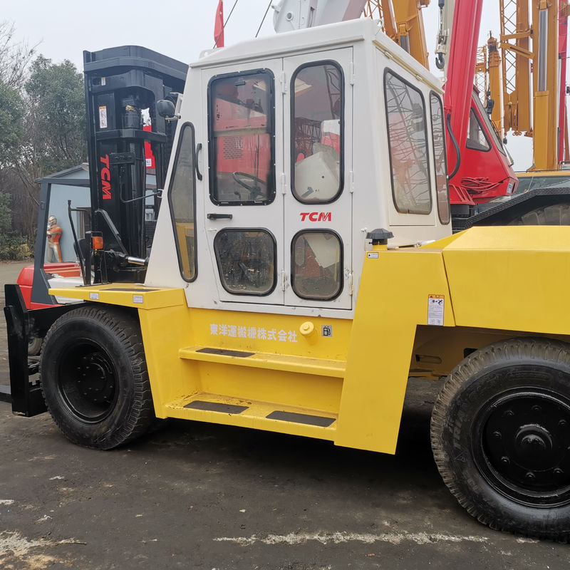 TCM FD100 carrello elevatore diesel utilizzato in cantiere con lunghezza di forcella di routine garantita