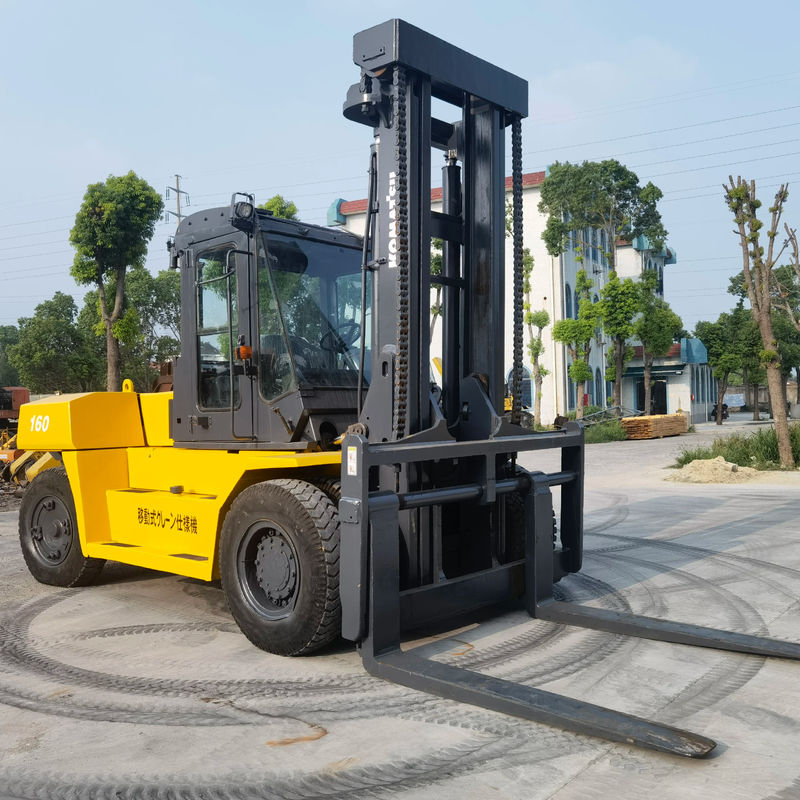 Komatsu FD160 16 tonnellate carrello elevatore diesel condizione usata di seconda mano per la casa larghezza forchetta 1200mm