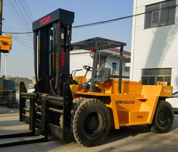 TCM 16 tonnellate FD160 16T sollevatore giapponese Original Used forklift for heavy duty work