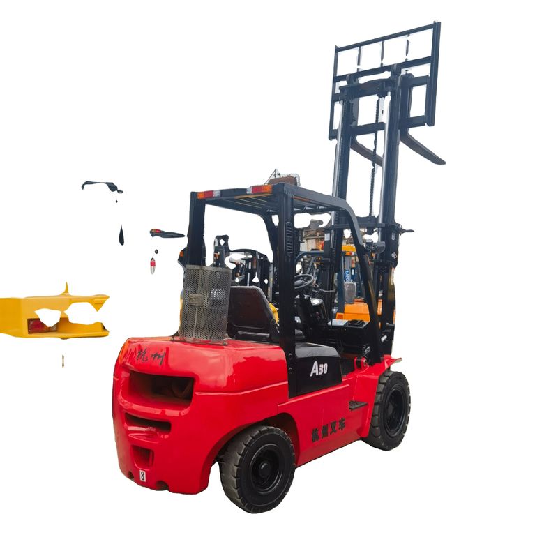 Perfetto stato Hangzhou A30 3 tonnellate mini carrello elevatore diesel per piccole imprese