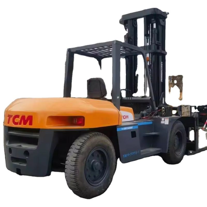 Peso KG 10000 kg Buone condizioni Tcm 10 tonnellate Camione elevatore FD100 Stacker usato Originale Giappone