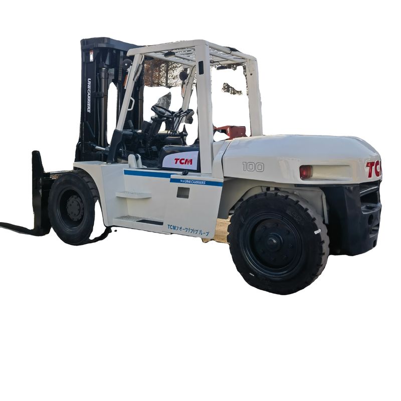 Giappone usato TCM FD100 Camione di sollevamento di pallet a motore diesel 10 tonnellate