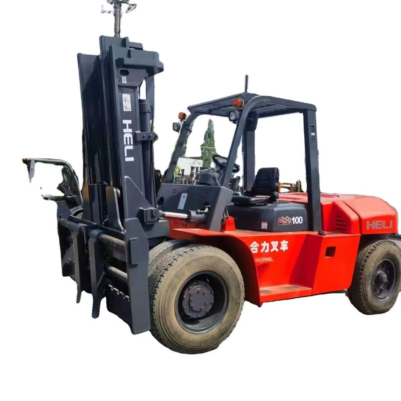 Heli FD100 10 tonnellate Camione elevatore usato 10000 kg Peso Motore diesel Fonte di alimentazione