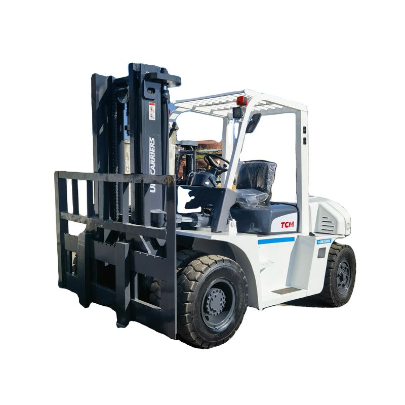 6 TONNELLE 7 TONNELLE TCM FD60 FD70 camion elevatore usato in buone condizioni per il sollevamento a forcella diesel